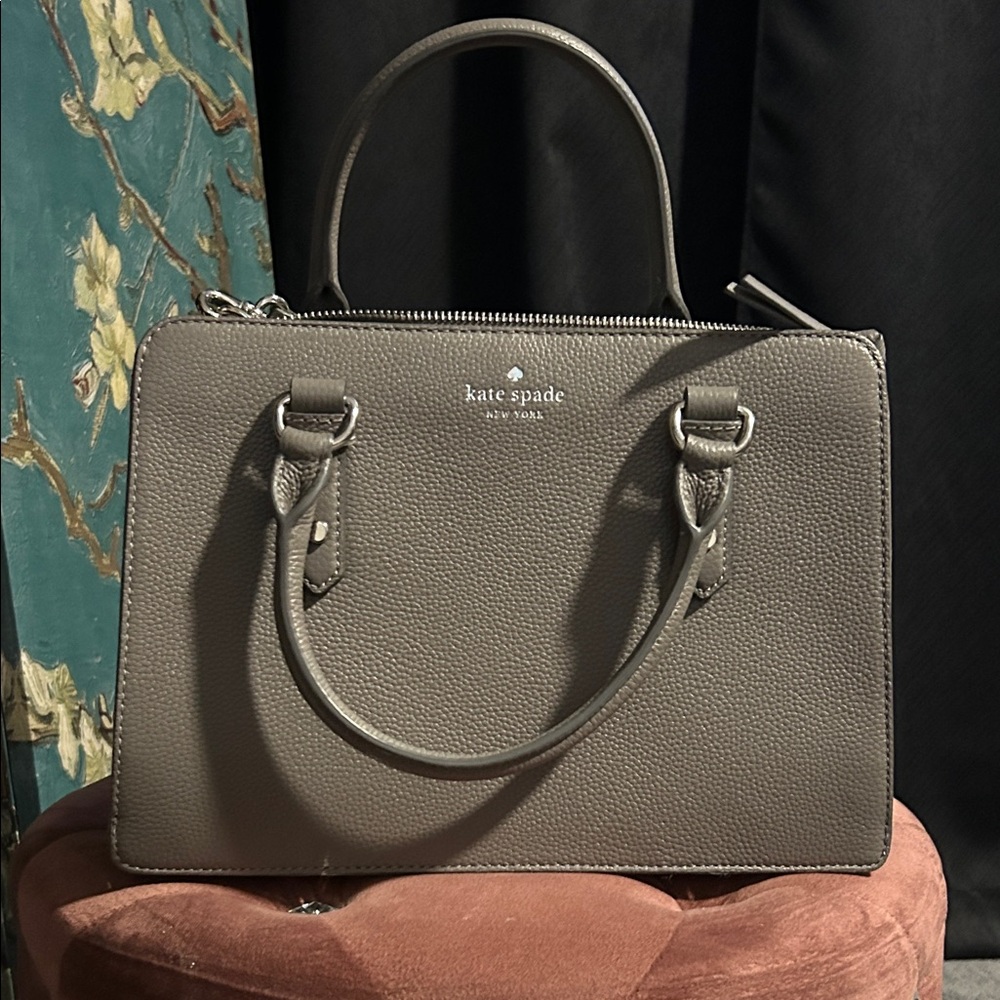 Kate Spade Charcoal Leather Satchel